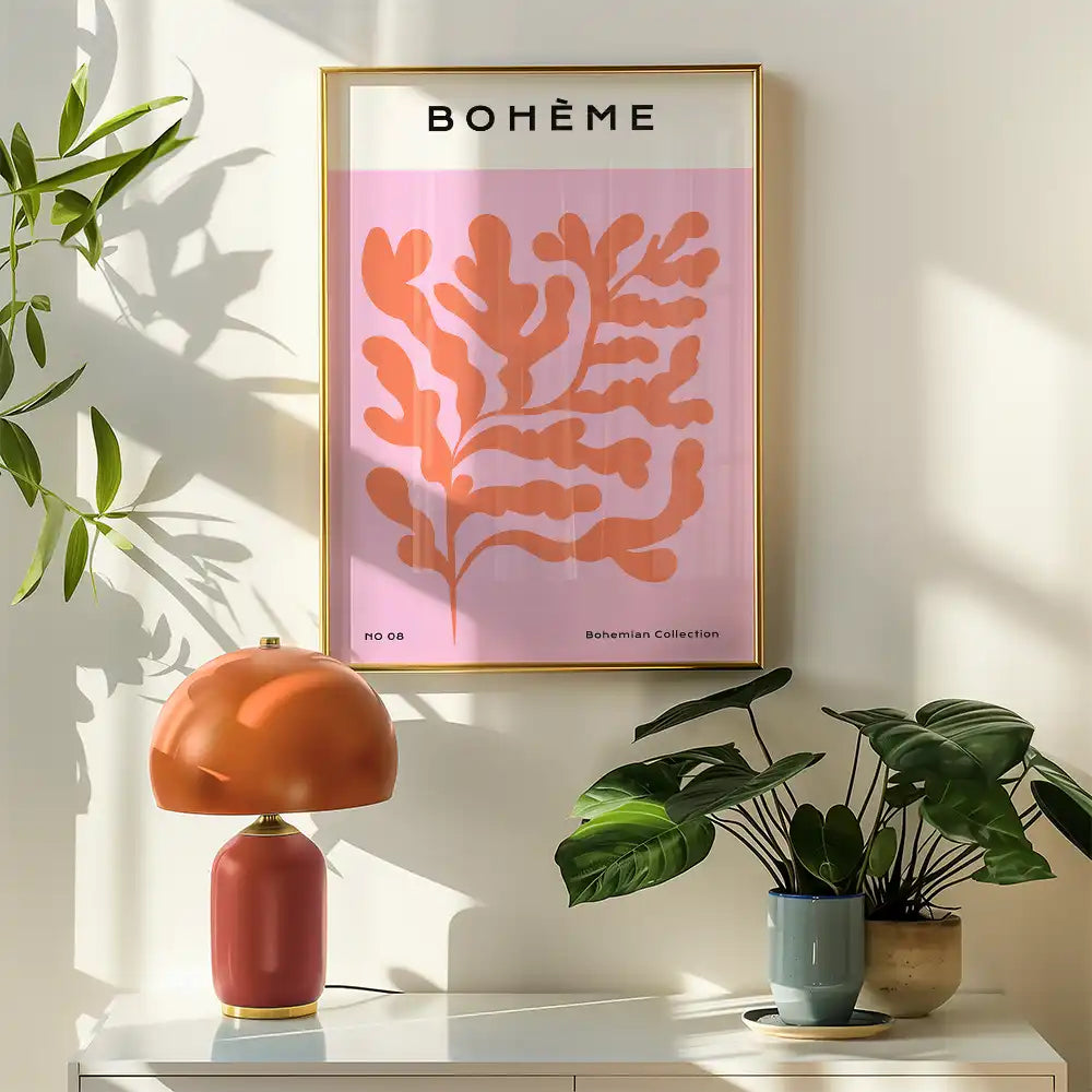 Coral Bohème by Unknown Artist - Art Print Mockup 2