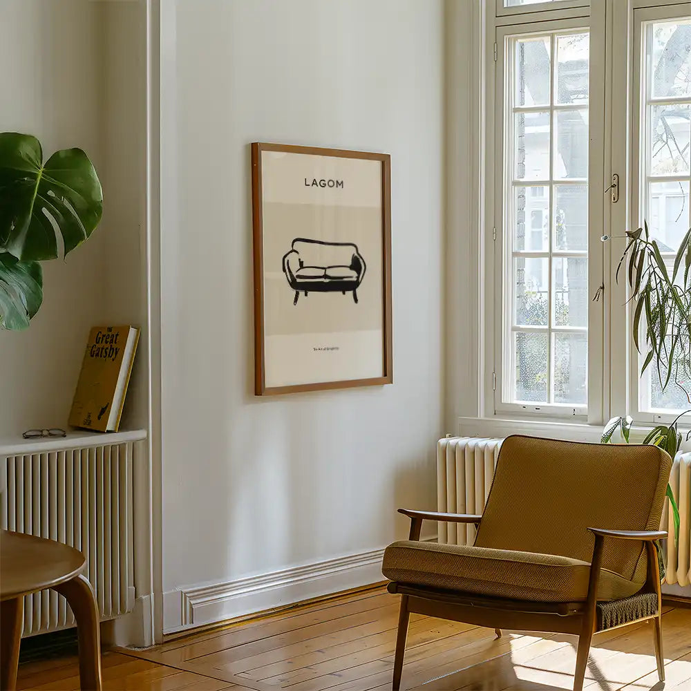 Lagom Sofa by Unknown Artist - Art Print Mockup 3