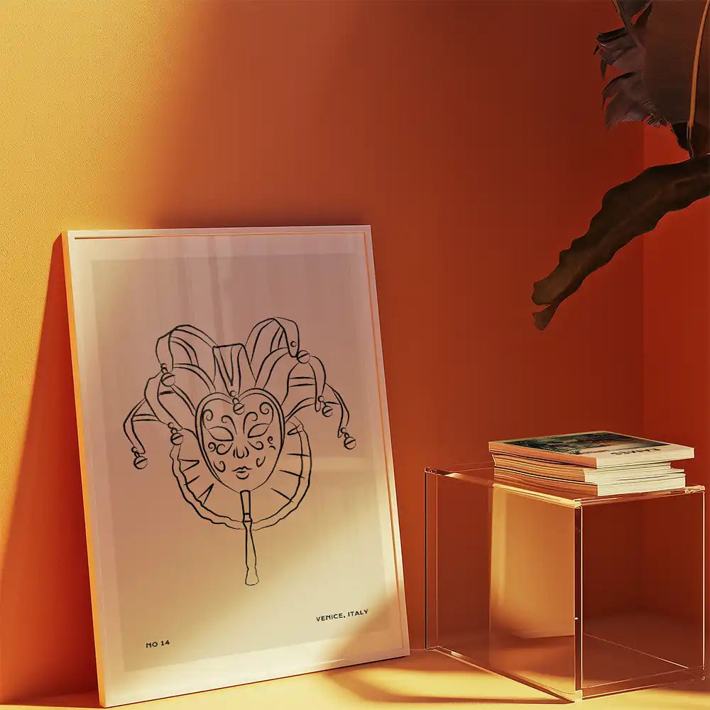 Carnival Mask by Unknown Artist - Art Print Mockup 3