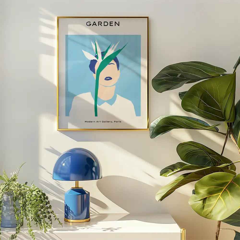 Bird of Paradise Portrait by Unknown Artist - Art Print Mockup 2