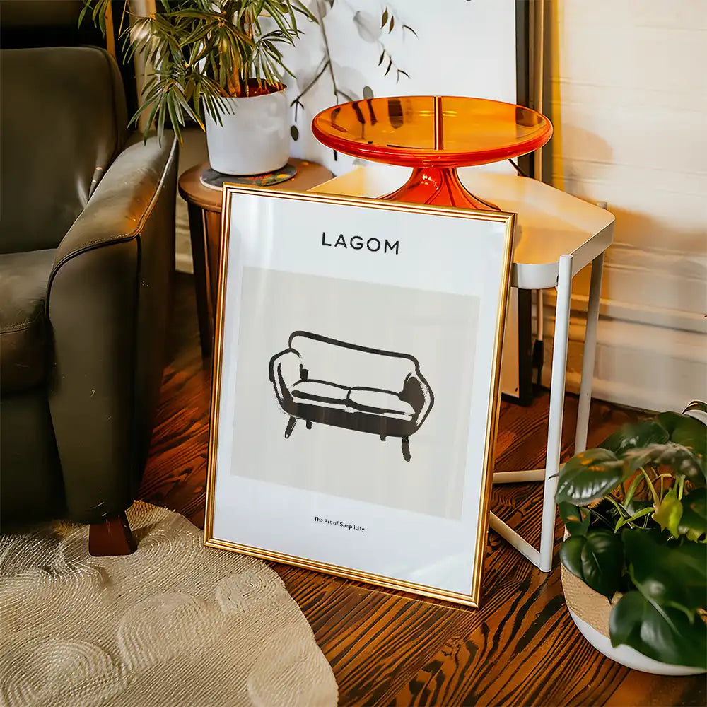 Lagom Sofa by Unknown Artist - Art Print Mockup 2