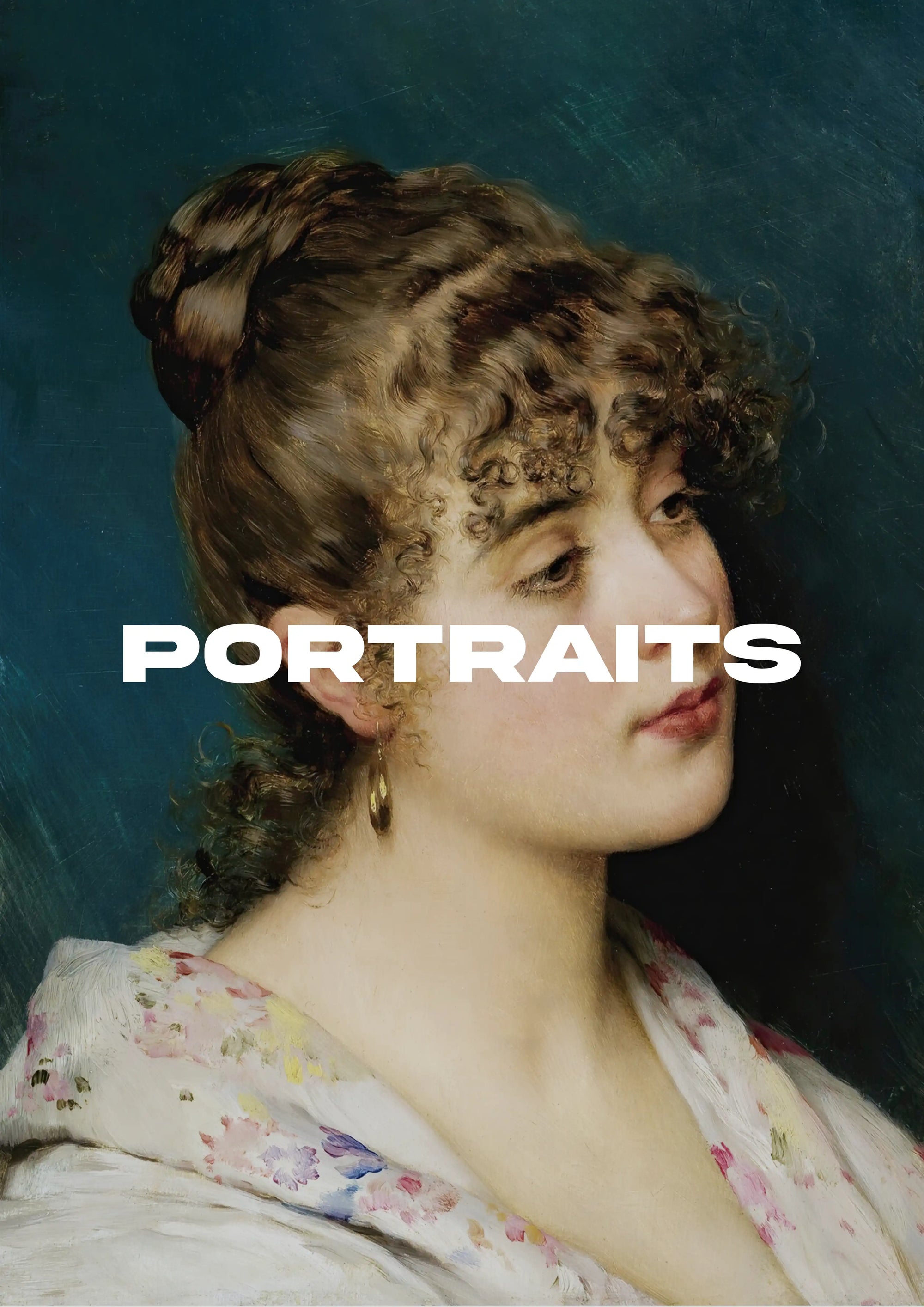 Collection of vintage portrait art prints