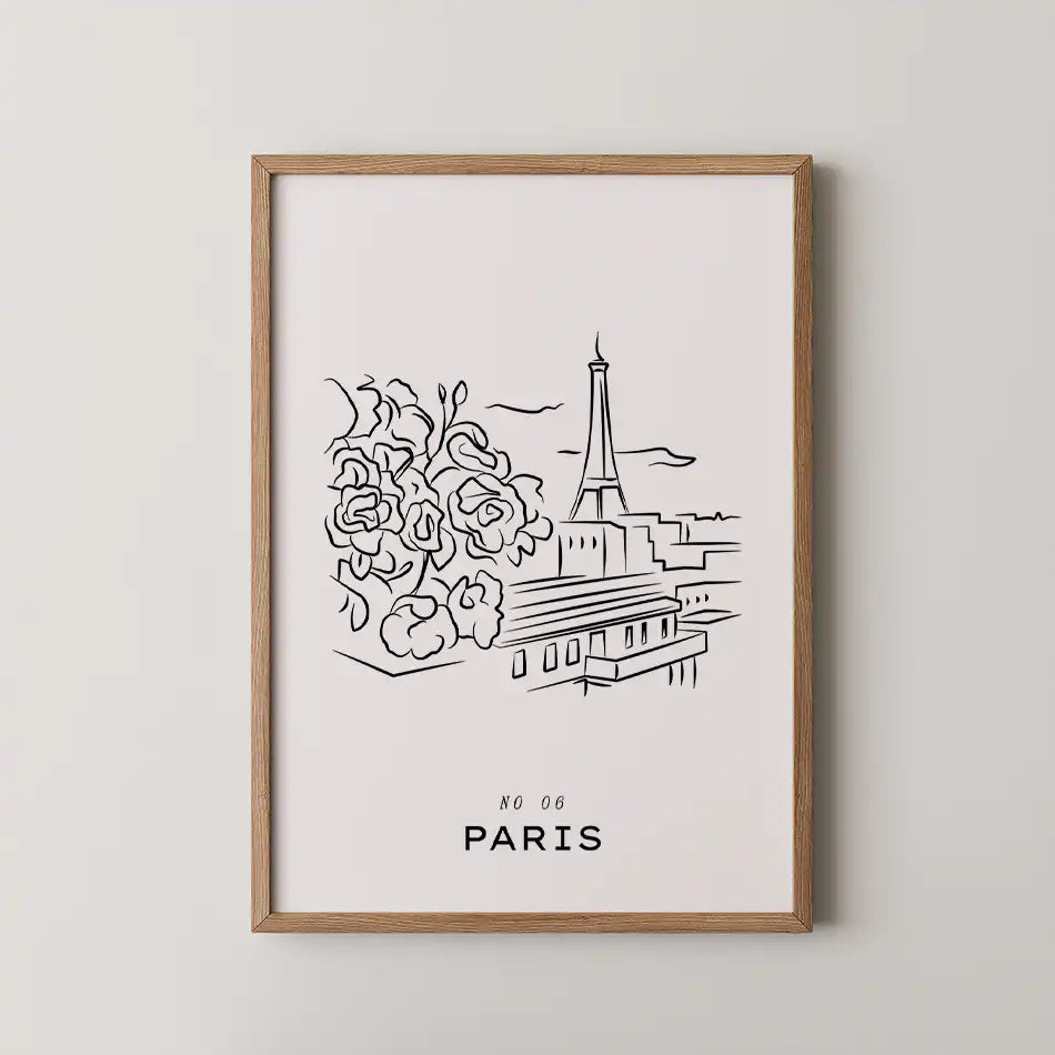 Eiffel Sketch by Unknown Artist - Fine Art Print