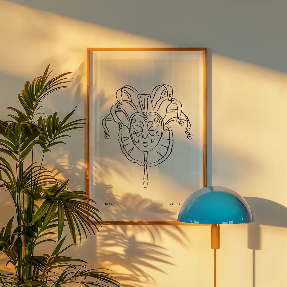 Carnival Mask by Unknown Artist - Art Print Mockup 2