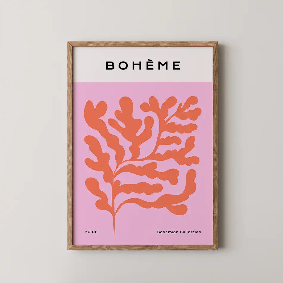 Coral Bohème by Unknown Artist - Fine Art Print