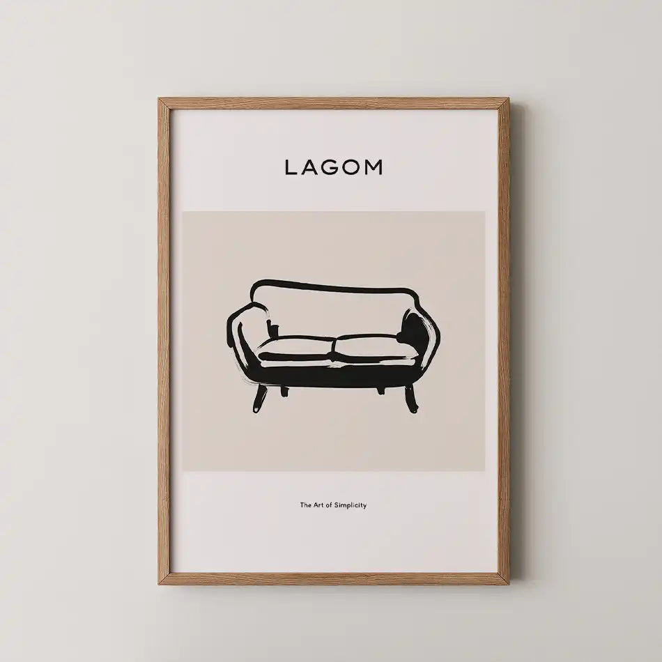Lagom Sofa by Unknown Artist - Fine Art Print